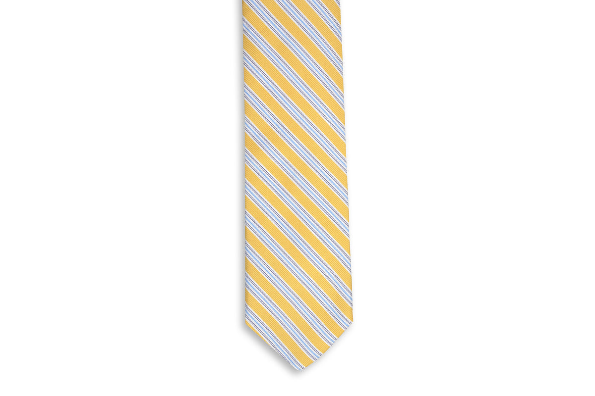 Spinnaker Stripe Necktie - Sunshine