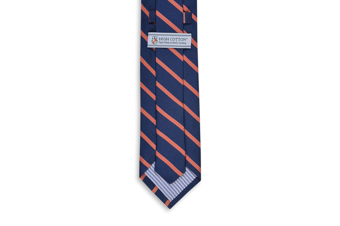 Sunday Brunch Stripe Necktie - Coral
