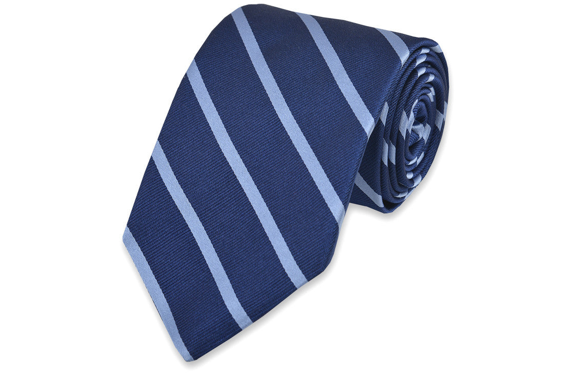 Sunday Brunch Stripe Necktie - Light Blue High Cotton Ties