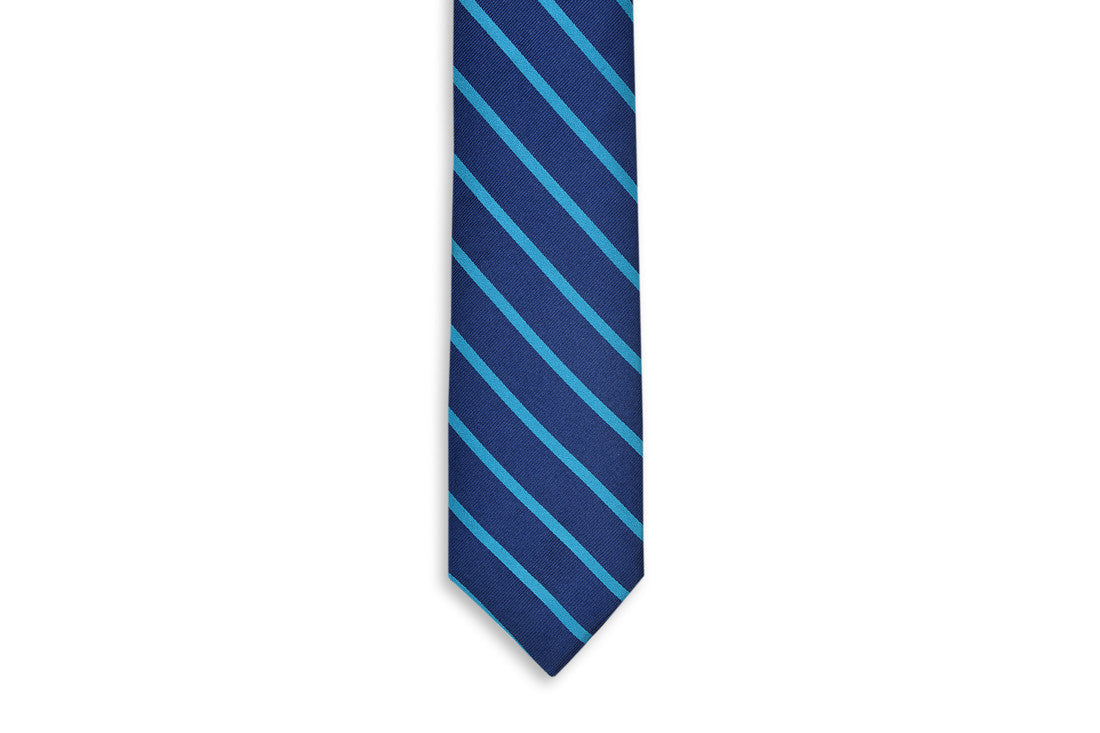 Sunday Brunch Stripe Necktie - Teal