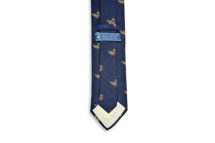 Wood Duck Necktie - Navy