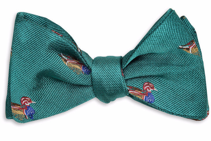 Wood Duck Bow Tie - Teal